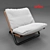 Elegant Arflex Cross Low Chair 3D model small image 1