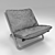 Elegant Arflex Cross Low Chair 3D model small image 3