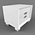 Elegant Bedside Storage Solution 3D model small image 2