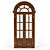 Arched Double-Leaf Interior Doors 3D model small image 1