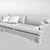 Sleek Meridiani Bogart Sofa 3D model small image 3