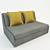 Tokyo Textile Sofa 3D model small image 1
