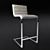 Elegant Oviedo Barstool: Restoration Hardware 3D model small image 1