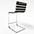 Elegant Oviedo Barstool: Restoration Hardware 3D model small image 2