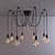 Stylish Pendant Chandelier with Hanging Wires 3D model small image 1