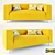 Modern and Compact Ikea Klippan Sofa 3D model small image 1
