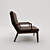 Luxury Comfort WK Armchair 3D model small image 2