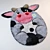 Cow-Print Kids Rug 3D model small image 1