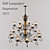 Italian Luxury: MM Lampadari Deco Chandelier 3D model small image 1