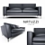 Natuzzi Leather Sofa 3D model small image 1