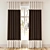 Sleek Home Curtain 3D model small image 1