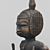 African Art Sculpture: Exquisite Interior Décor 3D model small image 2
