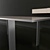 Elegant Corona Rend Table & Suspended Sideboard - Rimadesio 3D model small image 2