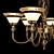 CHIARO Paula Classic Chandelier 3D model small image 3