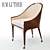 Swedish Neo Armchair: Rare Elegance 3D model small image 1