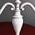 Rustic Elegance: Vintage Silver Candlestick 3D model small image 3