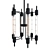 Dunbarton Metal & Glass Chandelier 3D model small image 1