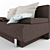 Elegant Convertible Sofa: Fancy 3D model small image 2