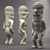 Historic Hawaiian Tiki Sculptures 3D model small image 1