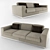 Spacious Three-Person Sofa 3D model small image 1