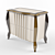 Elegant Bedside Table 3D model small image 1