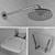 Semi-circular Shower Enclosure Bundle 3D model small image 3