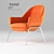 Modern Classic Armchair: Thonet S 831 3D model small image 1