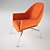 Modern Classic Armchair: Thonet S 831 3D model small image 2