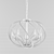 Industrial Metal Sphere Chandelier 3D model small image 2