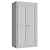 Light Wood Wardrobe 3D model small image 4