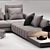 Elegant Minotti Freeman Seating 3D model small image 3