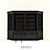 Elegant Athens Library Cabinet 3D model small image 1