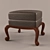 Classic Ottoman Pouf 3D model small image 1