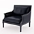 Modern Scarlett Chair 90cm 3D model small image 1