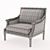 Modern Scarlett Chair 90cm 3D model small image 2