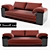 ClassiCon Lota: Elegantly Designed 3-Seater Sofa 3D model small image 1