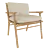 Ren Wood Dining Chair 3D model small image 1