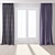 Modern Style Curtain 3D model small image 1