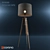Wooden Telescope Floor Lamp | Height: 158cm 3D model small image 1