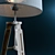 Wooden Telescope Floor Lamp | Height: 158cm 3D model small image 3