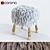 Modern Geometric Stool: Marc Bankowsky-inspired Design 3D model small image 1