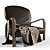 Elegant Armchair: 900x950, V-Ray, 3Ds Max 3D model small image 1