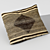 Tribal Kuba Fabric Sofa Pillow 3D model small image 1