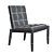 Italian Design BEVER Armchair 3D model small image 3