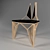 Modern High-Tech Dual-Back Chair 3D model small image 2