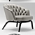 Cozy Minotti Winston Armchair 3D model small image 2