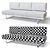 Modern Le Corbusier Lc5 Sofa 3D model small image 3