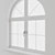 Elegant Arched Window Design 3D model small image 3