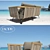 Outdoor Welcome Ropes Set: Sofa, Armchair & Coffee Table 3D model small image 3