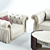 Luxury Turri Couture Furniture Set 3D model small image 2